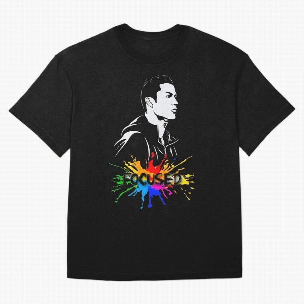 Christiano Ronaldo Focused Oversized T-Shirt Build the FIFA World Cup 2026 Group Stage Journey through Neymar, Haaland and Cristiano Ronaldo Highlights, England Pride, Goal Celebration Energy, Supporter Heritage, Football Icons and Worldwide