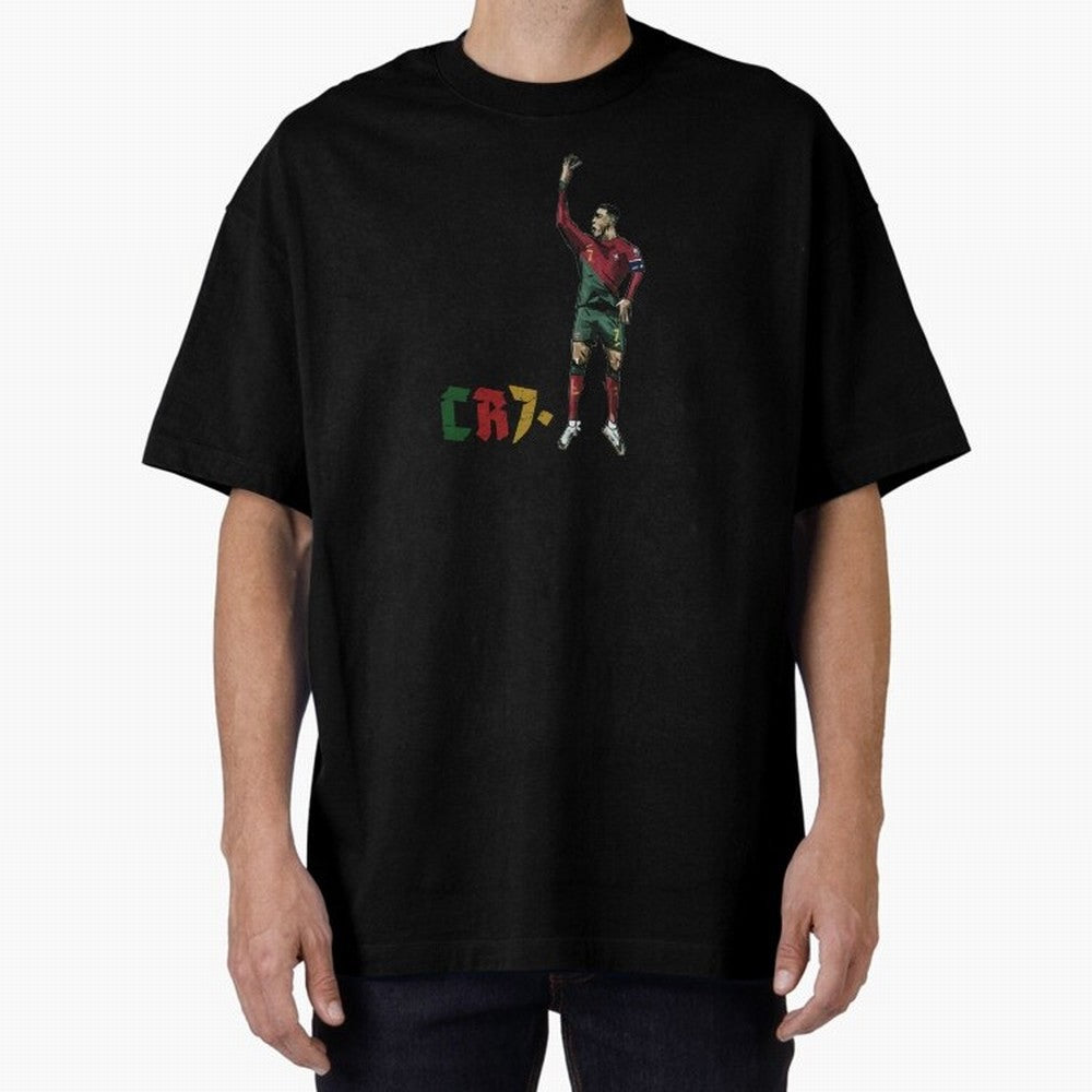 CR7. Oversized T-Shirt Treasure the FIFA World Cup 2026 USA Canada Mexico Journey through Messi, CR7 and Mbappe Highlights, Spain and Netherlands Pride, Champion Mindset, Group Stage Buzz, Knockout Tension and Passionate Fan Culture; Great for