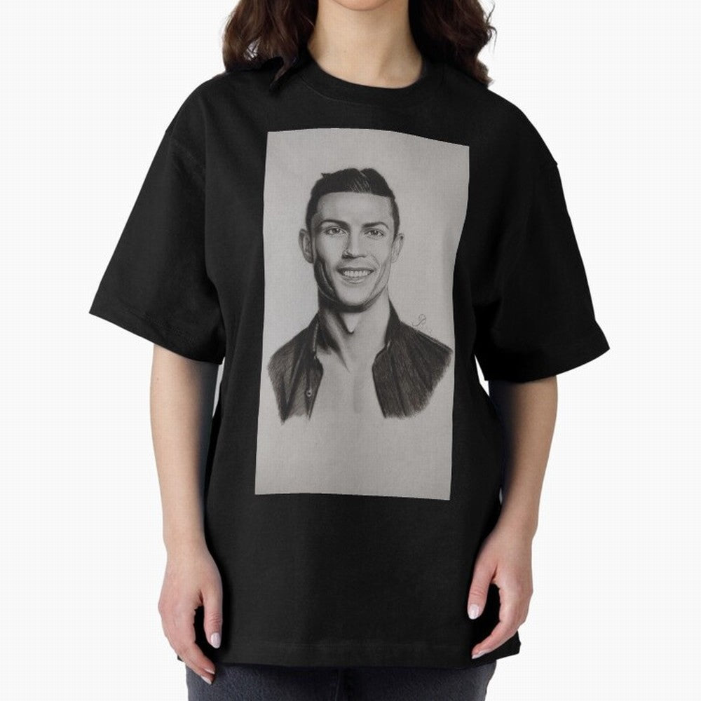 CR7 Oversized T-Shirt Cheer for Match Day Hype around FIFA World Cup 2026, Messi and Cristiano Ronaldo, England and Germany, Championship Spirit, Famous Goals, Roaring Crowds and International Football Unity; Great for Watch Parties, Sports Bars,