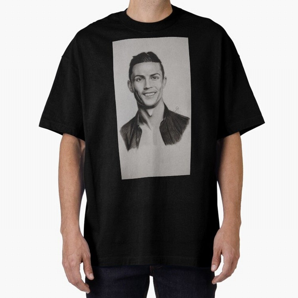 CR7 Oversized T-Shirt Cheer for Match Day Hype around FIFA World Cup 2026, Messi and Cristiano Ronaldo, England and Germany, Championship Spirit, Famous Goals, Roaring Crowds and International Football Unity; Great for Watch Parties, Sports Bars,