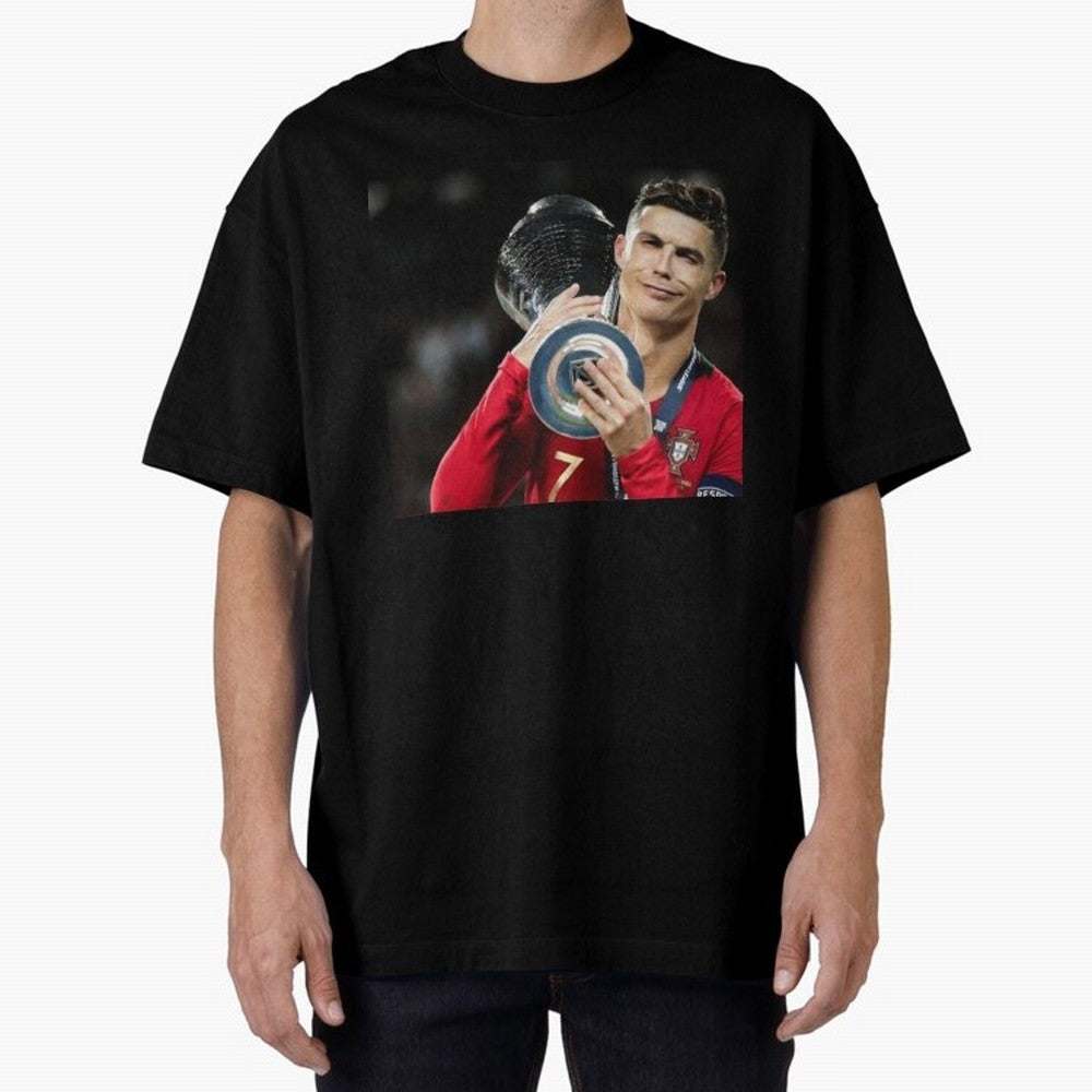 Ronaldo Oversized T-Shirt Show Your Love for Match Day Hype around FIFA World Cup 2026, Haaland and Mbappe, Brazil, Football History, Final Match Energy, Crowd Noise and Once in a Lifetime Moments; Ideal for Passionate Fans Who Love Underdog
