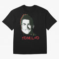Portugal Football Captain Cristiano Ronaldo 3D Anaglyph Portrait Oversized T-Shirt Celebrate Golden Goal Energy in FIFA World Cup 2026 Group Stage Centered on Messi, CR7 and Mbappe, France and Portugal Energy, Retro Football Energy, Iconic