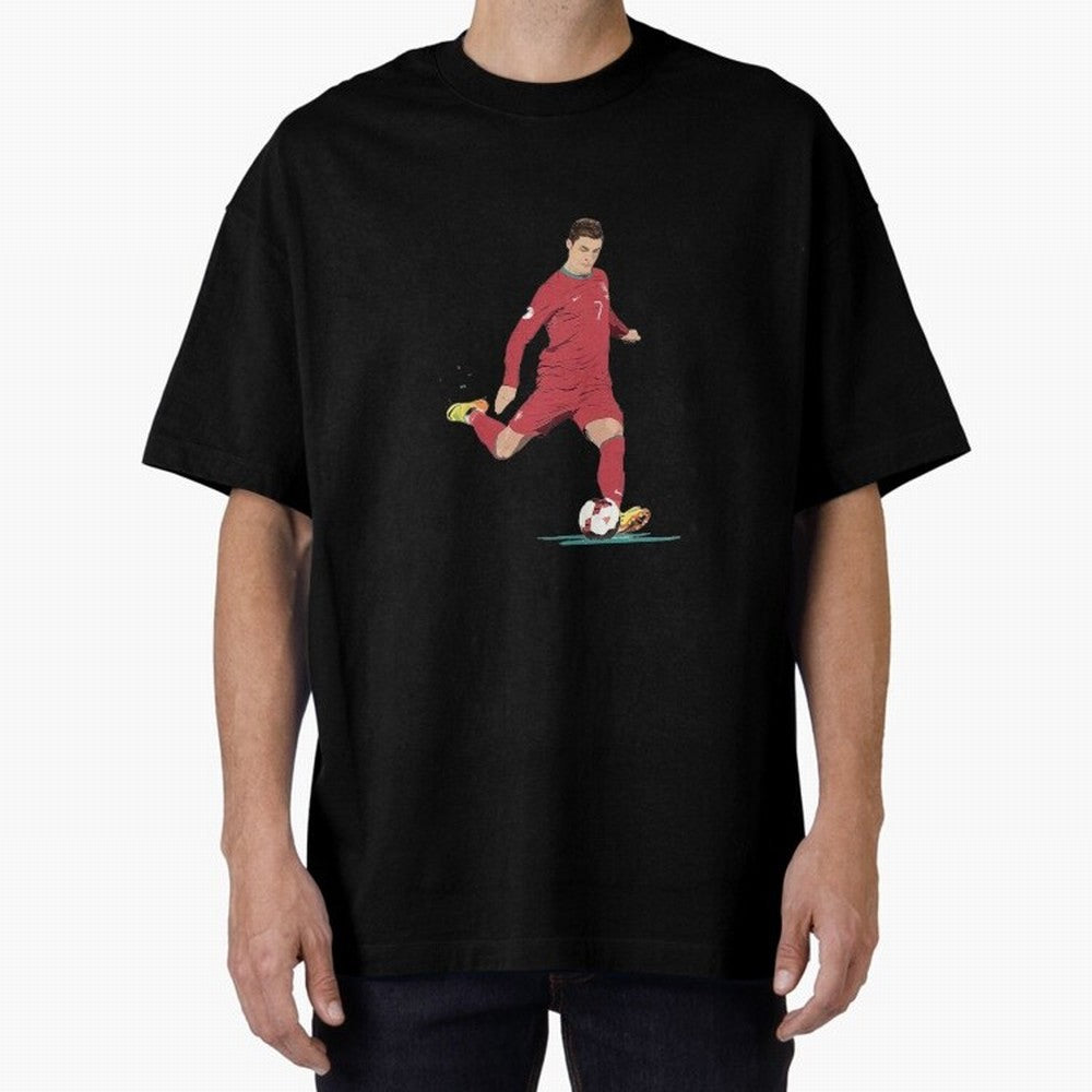 Cristiano ronaldo portugal 2022 Oversized T-Shirt Bring a Vintage Feel to the FIFA World Cup 2026 Group Stage Journey through Cristiano Ronaldo, Haaland and CR7 Highlights, Brazil, Portugal and Argentina Pride, Tournament Hype, Historic Matchups,