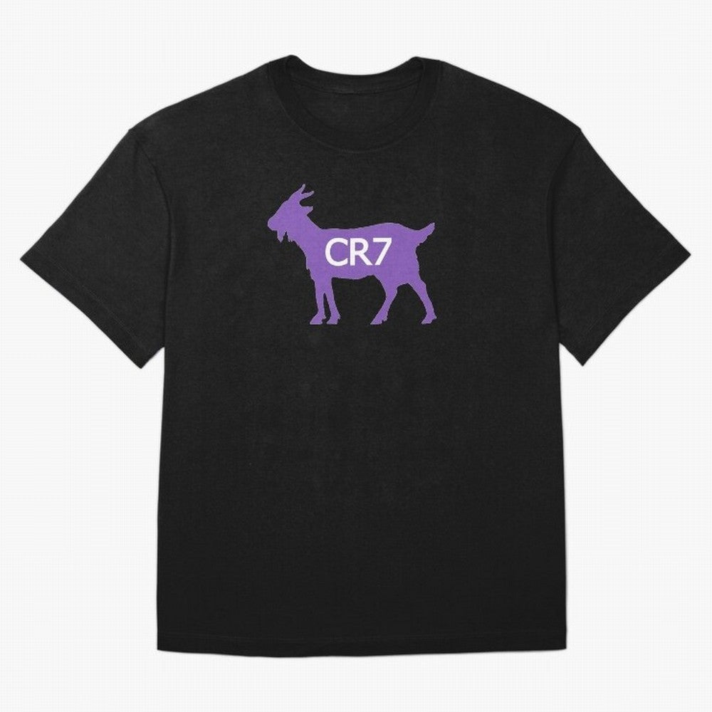 CR7 GOAT Purple Oversized T-Shirt Show Your Stadium Side during FIFA World Cup 2026 Group Stage for Fans of Messi and Argentina, France and Brazil, Bringing Champion Mindset, Group Stage Buzz, Knockout Tension and Passionate Fan Culture; Great for