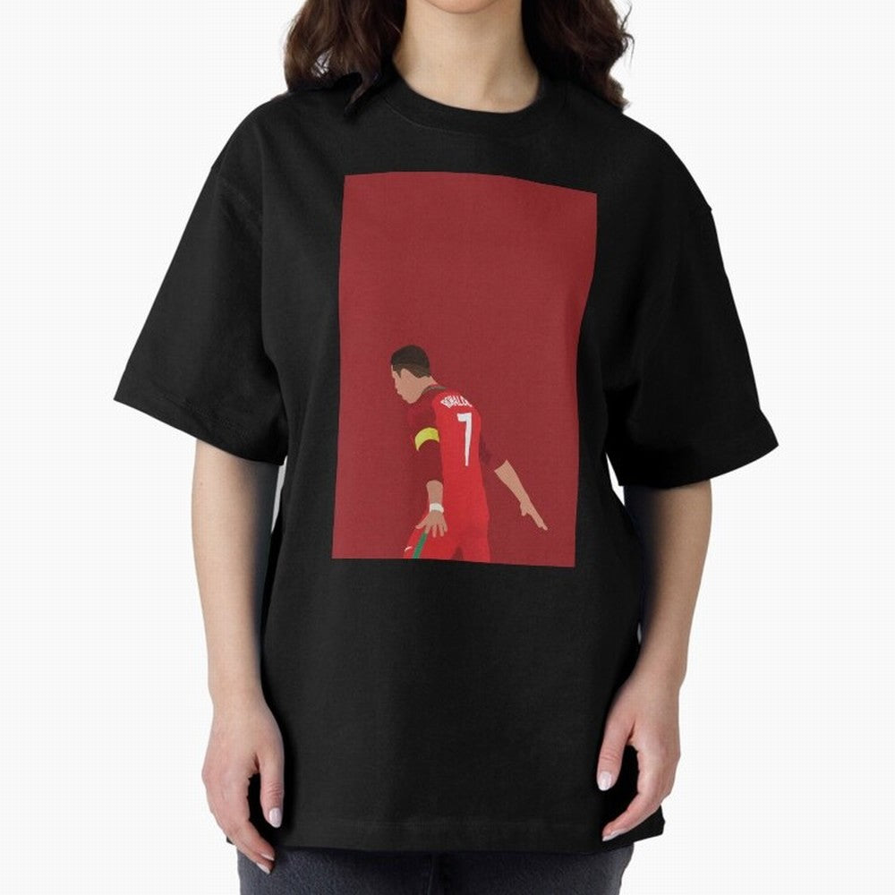 CR7 Oversized T-Shirt Follow FIFA World Cup 2026 USA Canada Mexico Featuring Messi and Cristiano Ronaldo, Argentina Energy, Football Passion, Legendary Performances, Festival Vibes and Supporter Community; Ideal for Fans Who Follow Messi, Cristiano