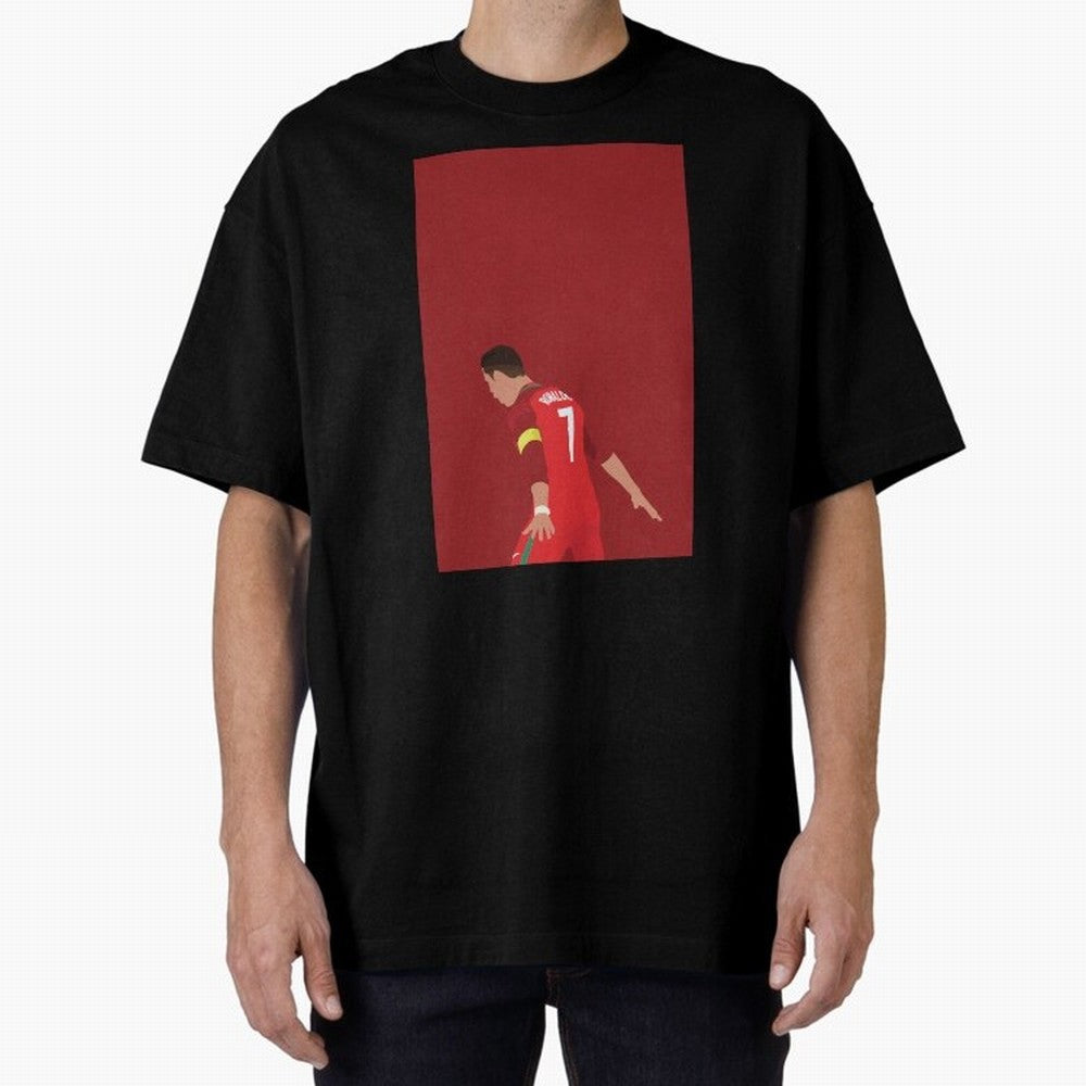 CR7 Oversized T-Shirt Follow FIFA World Cup 2026 USA Canada Mexico Featuring Messi and Cristiano Ronaldo, Argentina Energy, Football Passion, Legendary Performances, Festival Vibes and Supporter Community; Ideal for Fans Who Follow Messi, Cristiano