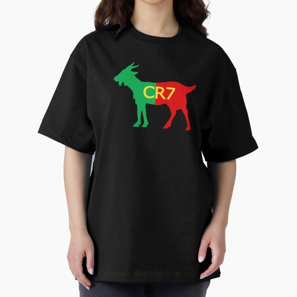 CR7 GOAT Tuga 3 Oversized T-Shirt Celebrate the Stars of the FIFA World Cup 2026 USA Canada Mexico Journey through Cristiano Ronaldo, Haaland and CR7 Highlights, Netherlands Pride, Vintage Soccer Flavor, Modern Football Stars, National Flags and