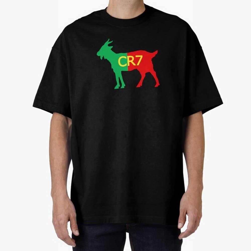 CR7 GOAT Tuga 3 Oversized T-Shirt Celebrate the Stars of the FIFA World Cup 2026 USA Canada Mexico Journey through Cristiano Ronaldo, Haaland and CR7 Highlights, Netherlands Pride, Vintage Soccer Flavor, Modern Football Stars, National Flags and