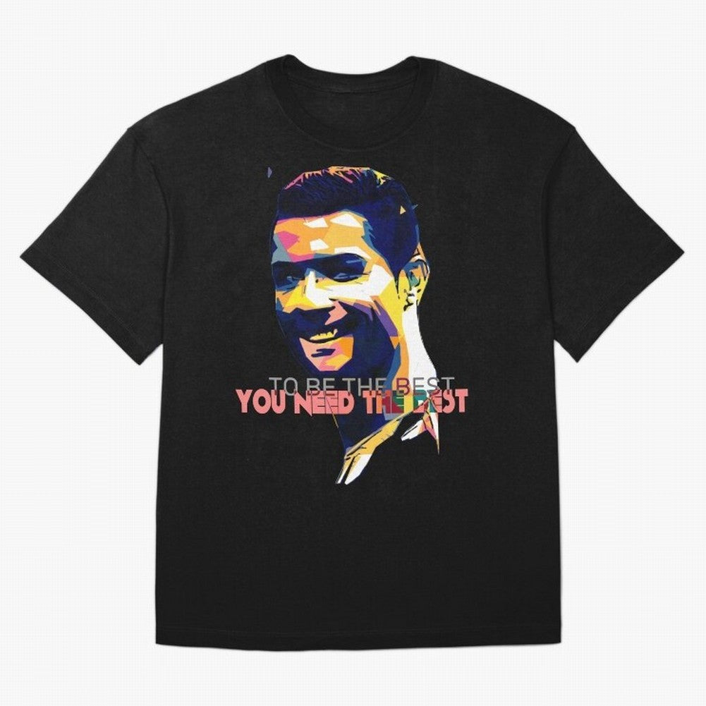 Cristiano Ronaldo To be the best, you need the best Quote Pop art Oversized T-Shirt Feel the Heartbeat of Match Day Hype around FIFA World Cup 2026 USA Canada Mexico, Haaland, Argentina and Brazil, Tournament Hype, Historic Matchups, Family Viewing
