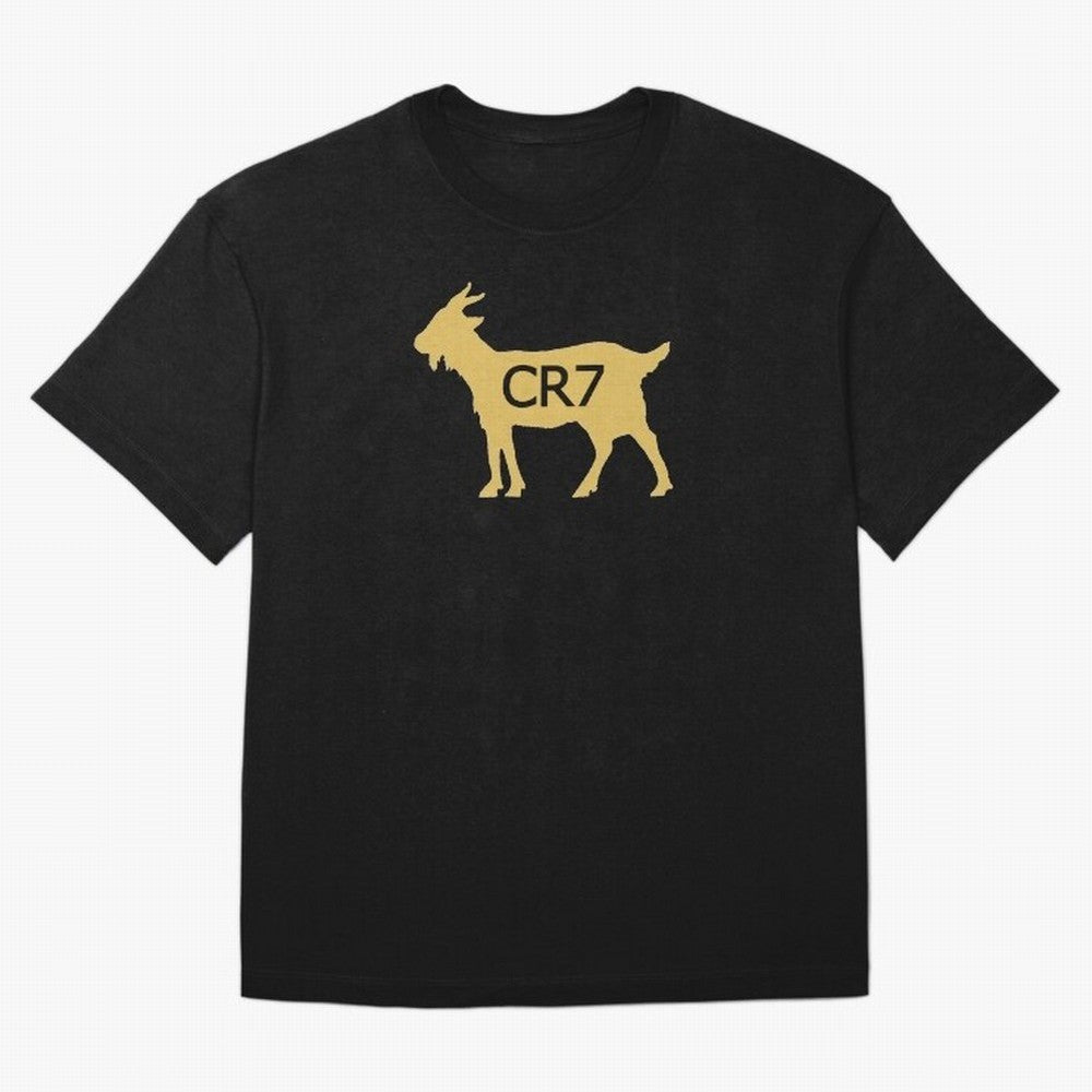CR7 GOAT Gold Oversized T-Shirt Keep the Legacy of Match Day Hype around FIFA World Cup 2026 Group Stage, Cristiano Ronaldo, France, Retro Football Energy, Iconic Rivalries, Trophy Chase Drama and Stadium Atmosphere; Perfect for People Who Love