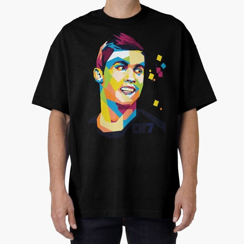 Cristiano Ronaldo Oversized T-Shirt Fuel FIFA World Cup 2026 USA Canada Mexico Spirit, Celebrating Spain, Messi and Cristiano Ronaldo, Retro Football Energy, Iconic Rivalries, Trophy Chase Drama and Stadium Atmosphere; Great for Supporters Who Love