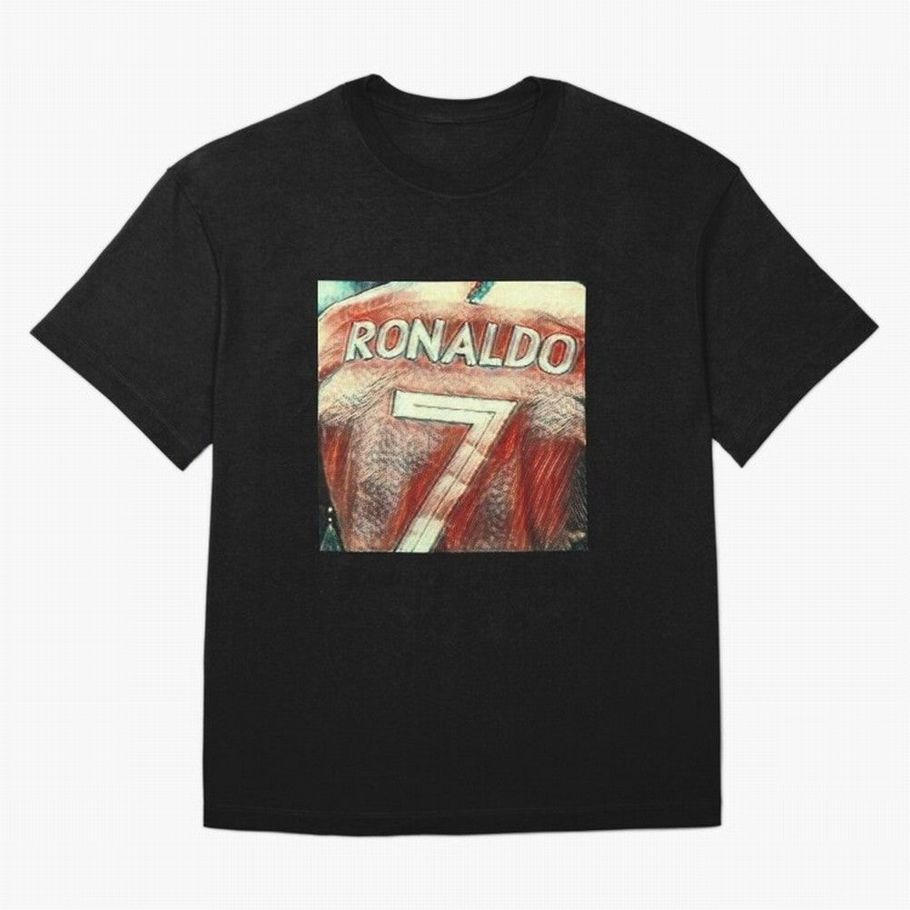 CR7 Oversized T-Shirt Follow the Final Road of Match Day Hype around FIFA World Cup 2026, Haaland, Argentina, France and Brazil, Football Passion, Legendary Performances, Festival Vibes and Supporter Community; Great for Watch Parties, Sports Bars,