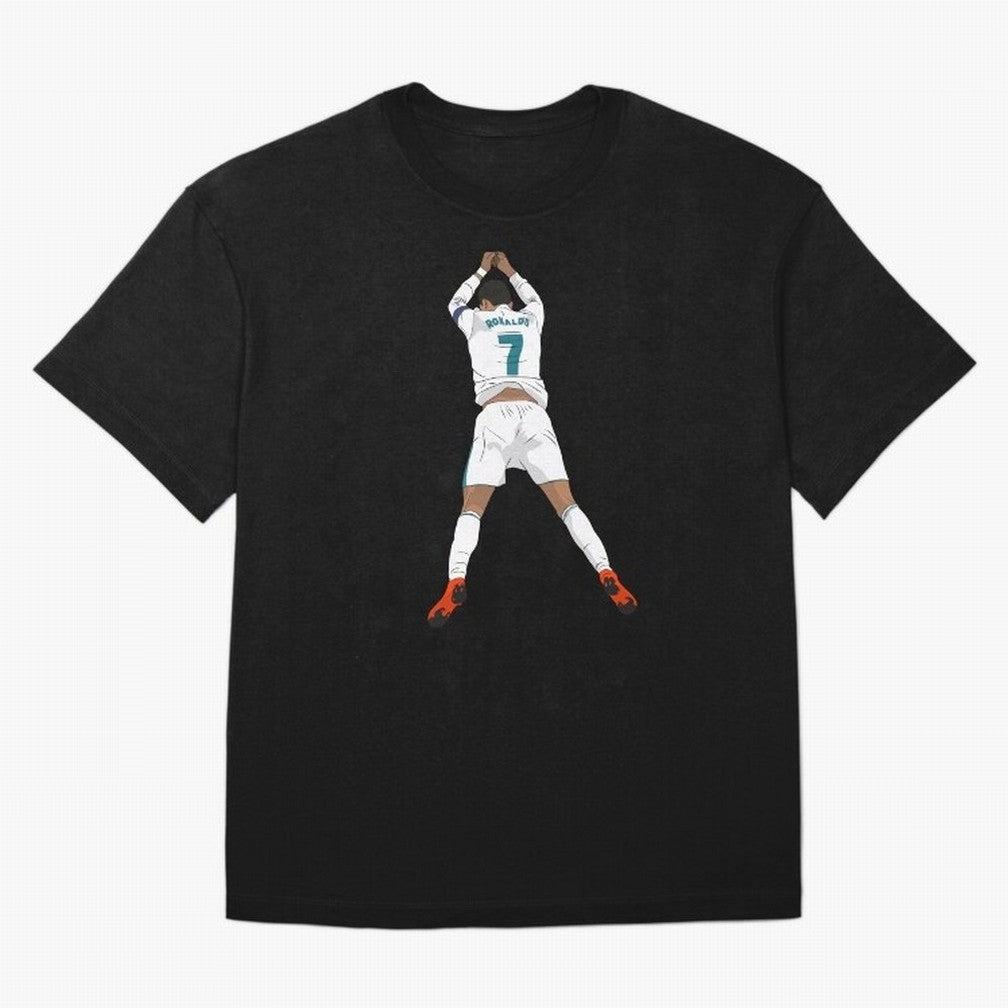Cristiano Ronaldo Iconic Celebration Oversized T-Shirt Remember Iconic Moments from Global Football Passion for FIFA World Cup 2026, Filled with Messi, Neymar and Mbappe, Germany, Global Supporter Spirit, Legendary Goals, National Colors and