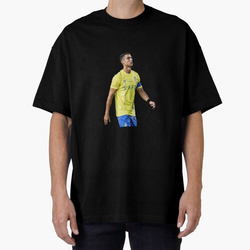 Ronaldo Al Nassar Oversized T-Shirt Celebrate Supporters United by FIFA World Cup 2026 Spirit, Featuring Spain, Haaland, Sports Nostalgia, International Competition, Famous Players and Unforgettable Victories; Perfect for People Who Love Argentina,
