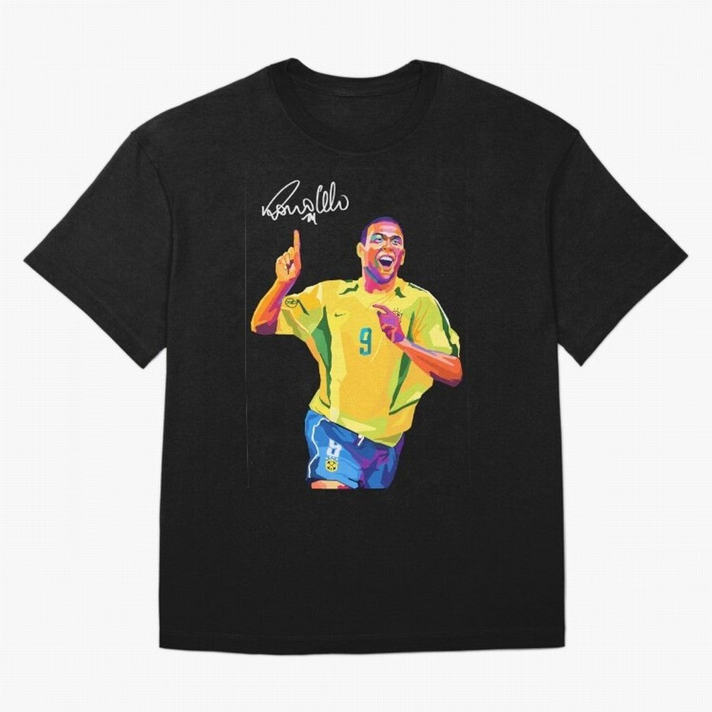 Ronaldo Nazario Pop Art Oversized T-Shirt Bring a Champion Mindset to Global Football Passion for FIFA World Cup 2026 Group Stage, Featuring Haaland and Mbappe, England, Game Day Rituals, Football Legends, Country Pride and the Road to the Final;