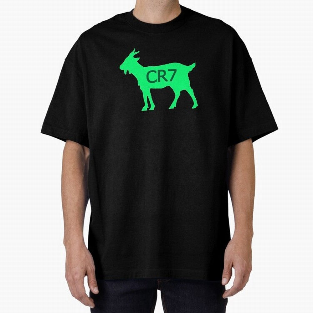 CR7 GOAT Saudi Arabia Green Oversized T-Shirt Celebrate Classic Football Spirit in FIFA World Cup 2026 Group Stage Connected to Messi, Neymar and Mbappe, England, France and Netherlands Energy, Global Supporter Spirit, Legendary Goals, National