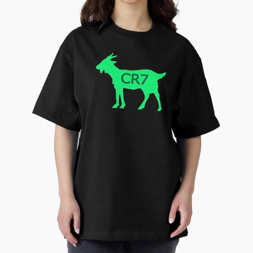 CR7 GOAT Saudi Arabia Green Oversized T-Shirt Celebrate Classic Football Spirit in FIFA World Cup 2026 Group Stage Connected to Messi, Neymar and Mbappe, England, France and Netherlands Energy, Global Supporter Spirit, Legendary Goals, National