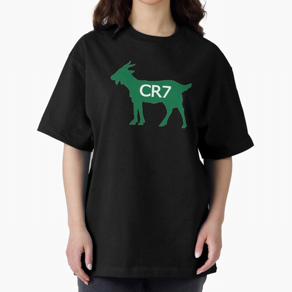 CR7 GOAT Saudi Arabia Oversized T-Shirt Celebrate Fan Favorites in Match Day Hype around FIFA World Cup 2026 USA Canada Mexico, Neymar, Haaland and Cristiano Ronaldo, Portugal, Spain and Germany, Worldwide Fan Energy, Dramatic Goals, Stadium Lights