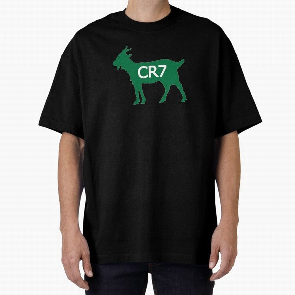 CR7 GOAT Saudi Arabia Oversized T-Shirt Celebrate Fan Favorites in Match Day Hype around FIFA World Cup 2026 USA Canada Mexico, Neymar, Haaland and Cristiano Ronaldo, Portugal, Spain and Germany, Worldwide Fan Energy, Dramatic Goals, Stadium Lights