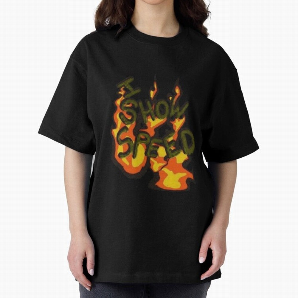 ISHOWSPEED MERCH LOGO 2 Oversized T-Shirt Relive the Noise and Pride of FIFA World Cup 2026 Inspired by Haaland, Portugal, Spain and Germany Energy, Game Day Rituals, Football Legends, Country Pride and the Road to the Final; Perfect for People Who