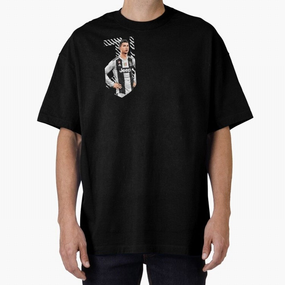 Ronaldo Oversized T-Shirt Celebrate Fan Culture around Global Football Passion for FIFA World Cup 2026 USA Canada Mexico, Driven by Mbappe and Neymar, France, Supporter Pride, Iconic Celebrations, Legendary Names and Global Match Day Energy; Made