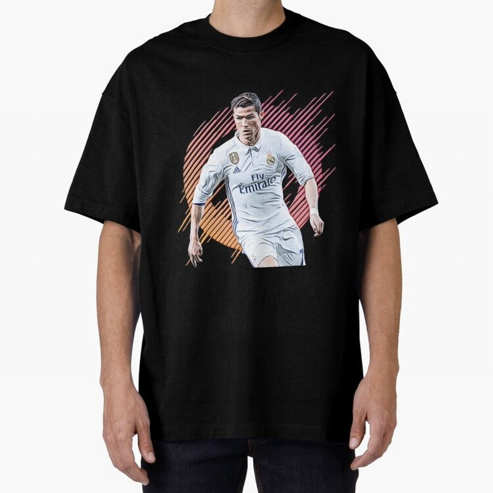 ronaldo christiano Oversized T-Shirt Celebrate Soccer Greatness during Global Football Passion for FIFA World Cup 2026 Group Stage, Made for Messi, Neymar and Mbappe, Germany, Retro Football Energy, Iconic Rivalries, Trophy Chase Drama and Stadium