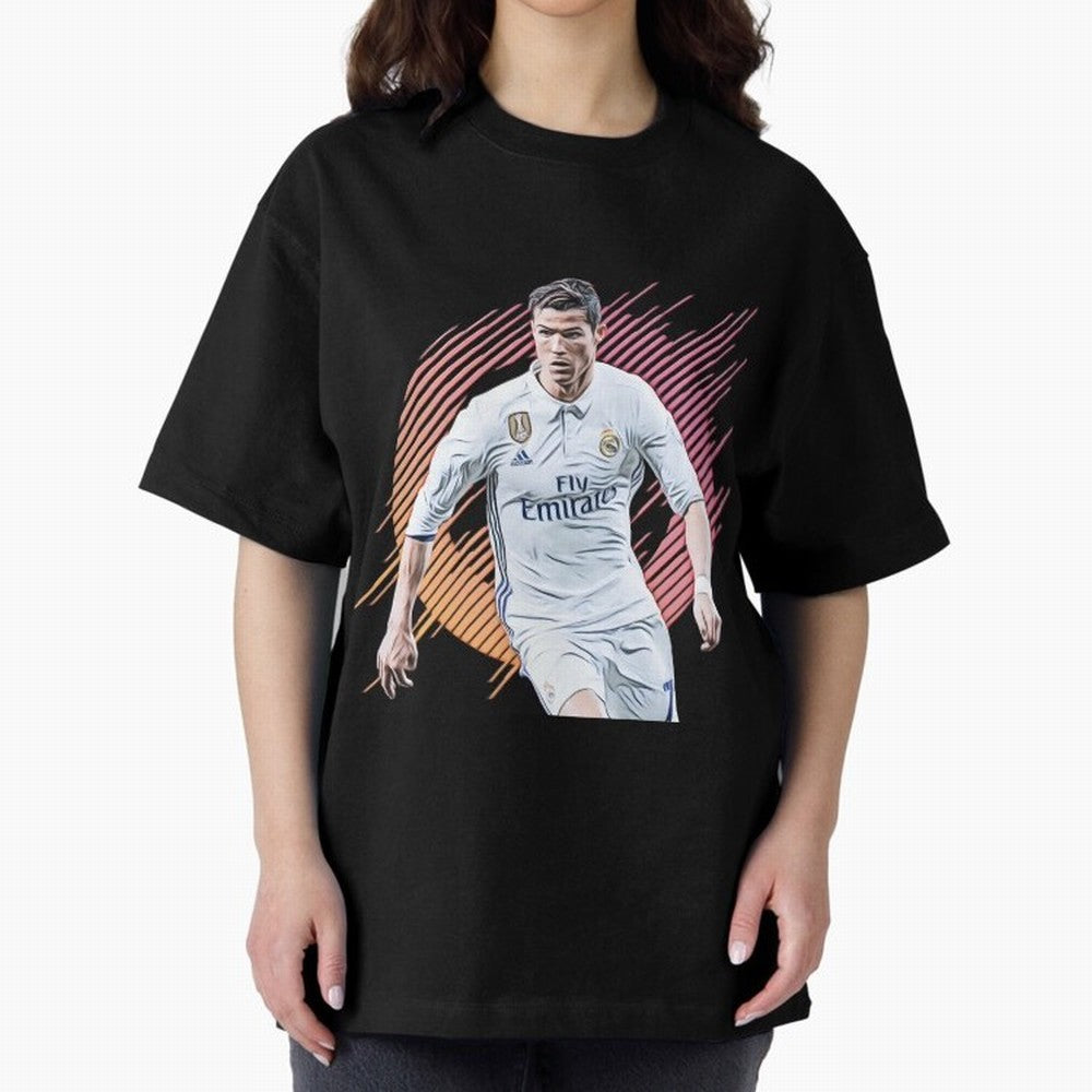 ronaldo christiano Oversized T-Shirt Celebrate Soccer Greatness during Global Football Passion for FIFA World Cup 2026 Group Stage, Made for Messi, Neymar and Mbappe, Germany, Retro Football Energy, Iconic Rivalries, Trophy Chase Drama and Stadium