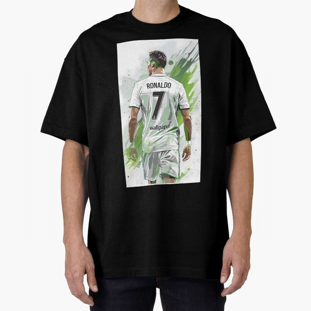 Ronaldo Oversized T-Shirt Live for the Drama of FIFA World Cup 2026 Centered on Haaland, Brazil, Portugal and Argentina Energy, Vintage Soccer Flavor, Modern Football Stars, National Flags and Final Night Emotion; Ideal for Football Dads, Football