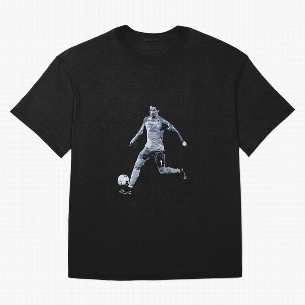Soccer Football Art, Cristiano Ronaldo Oversized T-Shirt Experience the Global Stage of FIFA World Cup 2026 Group Stage Spirit, Capturing Germany, Cristiano Ronaldo, Worldwide Fan Energy, Dramatic Goals, Stadium Lights and Championship