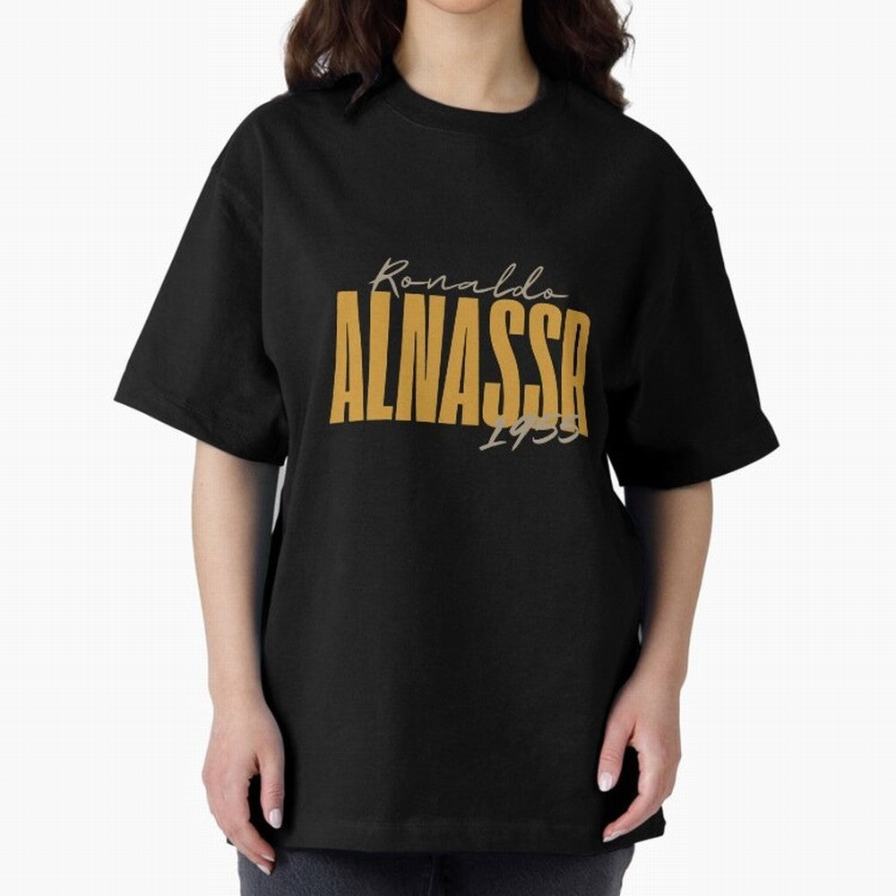 ronaldo alnasser Oversized T-Shirt Represent Football Lovers during Global Football Passion for FIFA World Cup 2026 Group Stage, Filled with Haaland, England, Stadium Memories, Football Loyalty, International Chants and Championship Tradition;