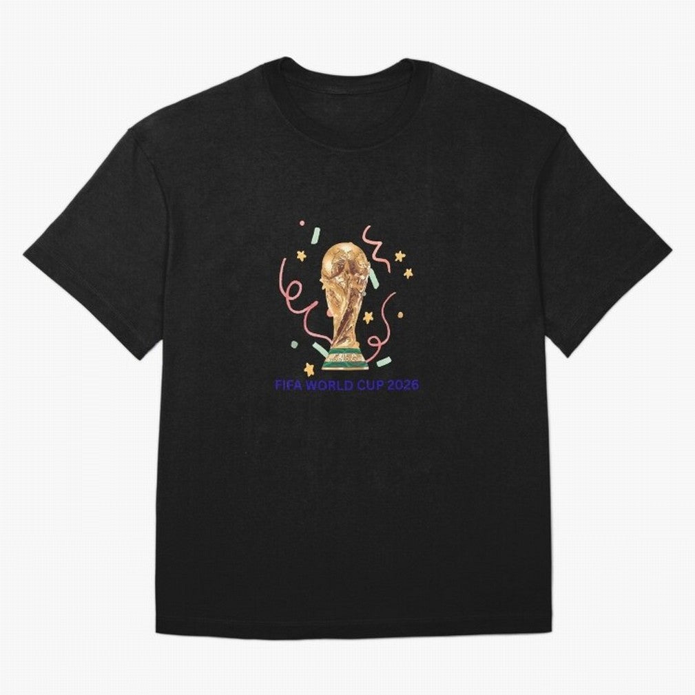 FIFA World Cup 2026 Oversized T-Shirt Join the Countdown to the FIFA World Cup 2026 Group Stage Journey through Haaland and Mbappe Highlights, Argentina, France and Brazil Pride, Championship Spirit, Famous Goals, Roaring Crowds and International