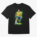 R9 Ronaldo Football Legend Oversized T-Shirt Showcase FIFA World Cup 2026 USA Canada Mexico for Fans of Messi, Neymar and Mbappe and England and Germany, Bringing Soccer Culture, Superstar Moments, National Team Dreams and Competitive Fire; Created