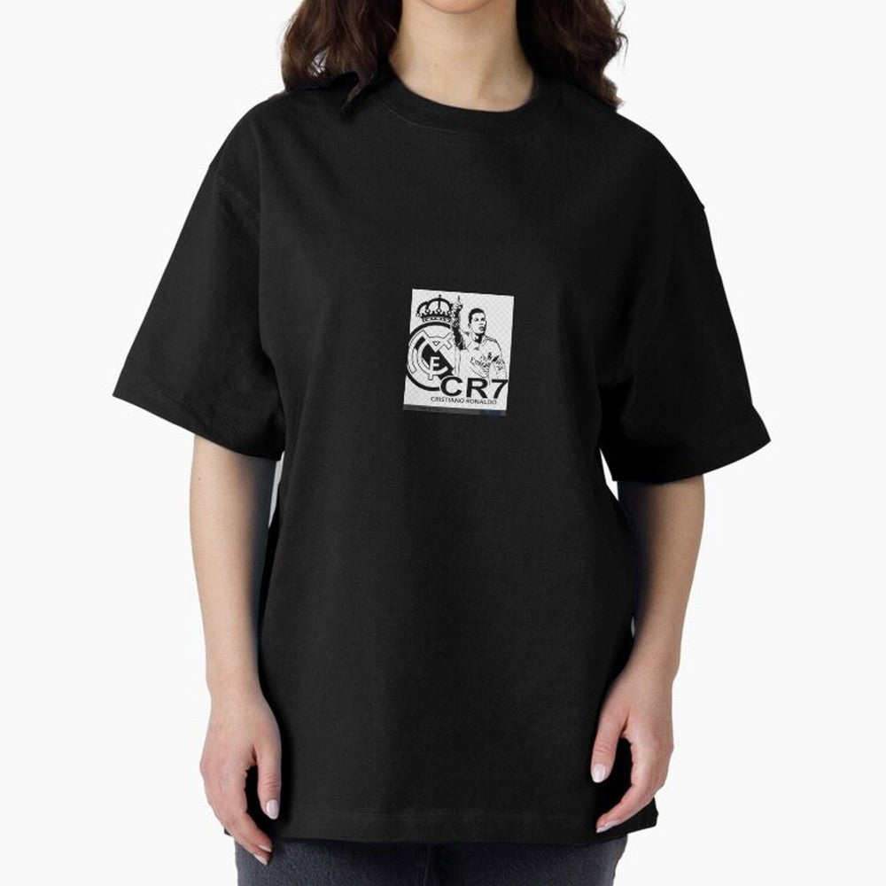 Ronaldo sticker Oversized T-Shirt Remember Iconic Moments from the FIFA World Cup 2026 Journey through Haaland Highlights, Brazil Pride, Game Day Rituals, Football Legends, Country Pride and the Road to the Final; Ideal for Fans Who Follow Messi,