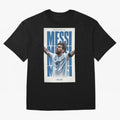Messi Champion Graphic Oversized T-Shirt Support FIFA World Cup 2026 USA Canada Mexico for Fans of Messi, Neymar and Mbappe and France and Portugal, Bringing Sports Nostalgia, International Competition, Famous Players and Unforgettable Victories;