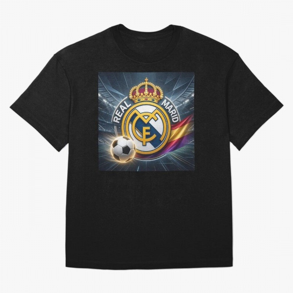 Real Madrid's ball Oversized T-Shirt Bring Supporter Culture to the FIFA World Cup 2026 Journey through Neymar Highlights, France and Portugal Pride, Football Festival Excitement, Trophy Ambitions, Country Rivalries and Star Player Buzz; Great for