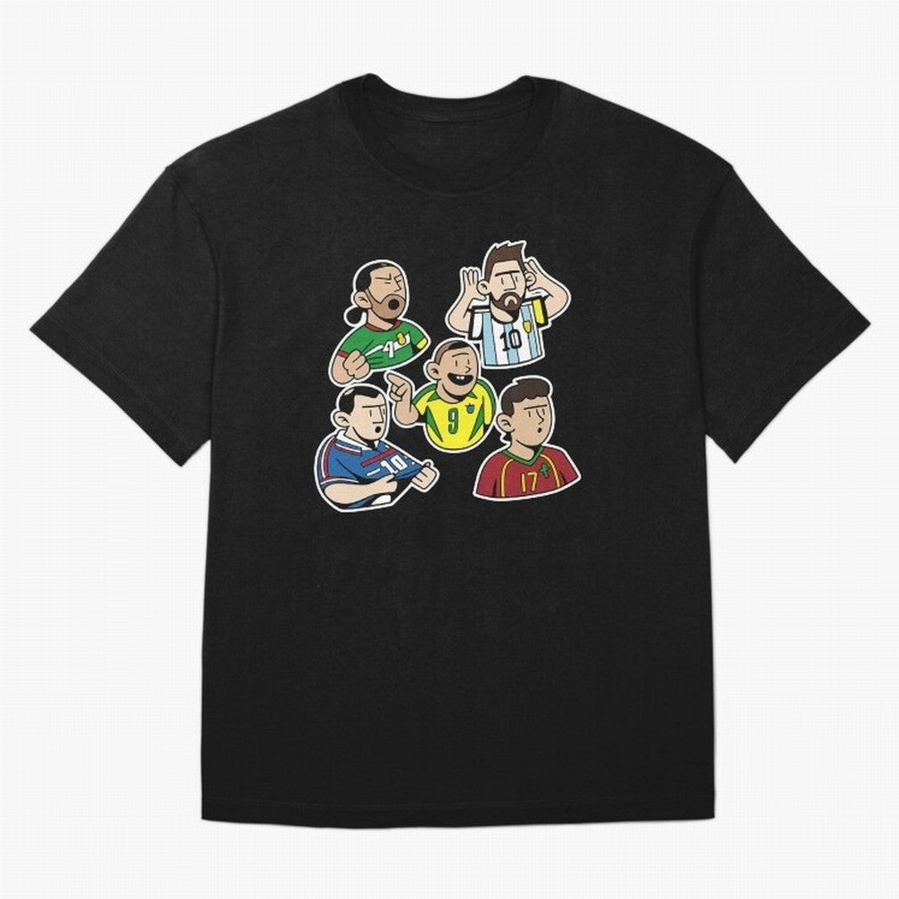 Soccer players Oversized T-Shirt Follow the Final Road of the FIFA World Cup 2026 Journey through Neymar Highlights, Spain Pride, Goal Celebration Energy, Supporter Heritage, Football Icons and Worldwide Tournament Joy; Great for Watch Parties,