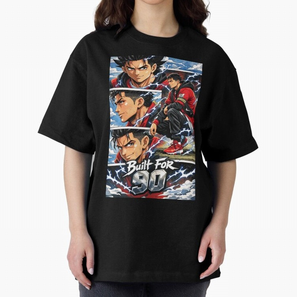 Built for 90 ¨C Anime Streetwear Football Art Oversized T-Shirt Celebrate the Next Chapter of FIFA World Cup 2026 USA Canada Mexico with Neymar, France and Portugal Energy, Champion Mindset, Group Stage Buzz, Knockout Tension and Passionate Fan