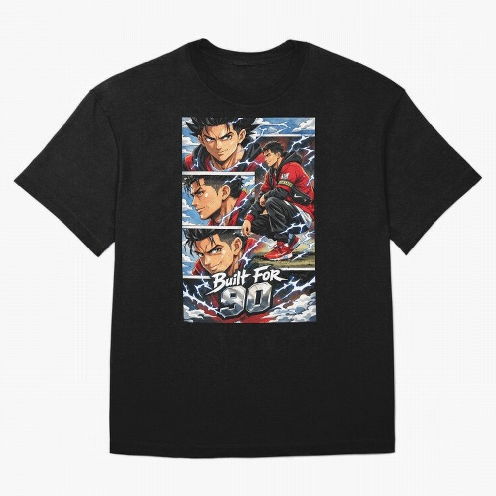 Built for 90 ¨C Anime Streetwear Football Art Oversized T-Shirt Celebrate the Next Chapter of FIFA World Cup 2026 USA Canada Mexico with Neymar, France and Portugal Energy, Champion Mindset, Group Stage Buzz, Knockout Tension and Passionate Fan
