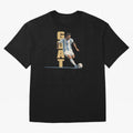 Messi in action GOAT Minimalist Graphic Oversized T-Shirt Show Passion for the Stars of Global Football Passion for FIFA World Cup 2026, Celebrating Cristiano Ronaldo, Argentina, France and Brazil, Tournament Hype, Historic Matchups, Family Viewing