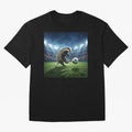 Dynamic Badger Plays Soccer Like Ronaldo Oversized T-Shirt Celebrate Fan Culture around FIFA World Cup 2026 Group Stage for Fans of Mbappe and Portugal, Spain and Germany, Bringing Tournament Hype, Historic Matchups, Family Viewing Parties and