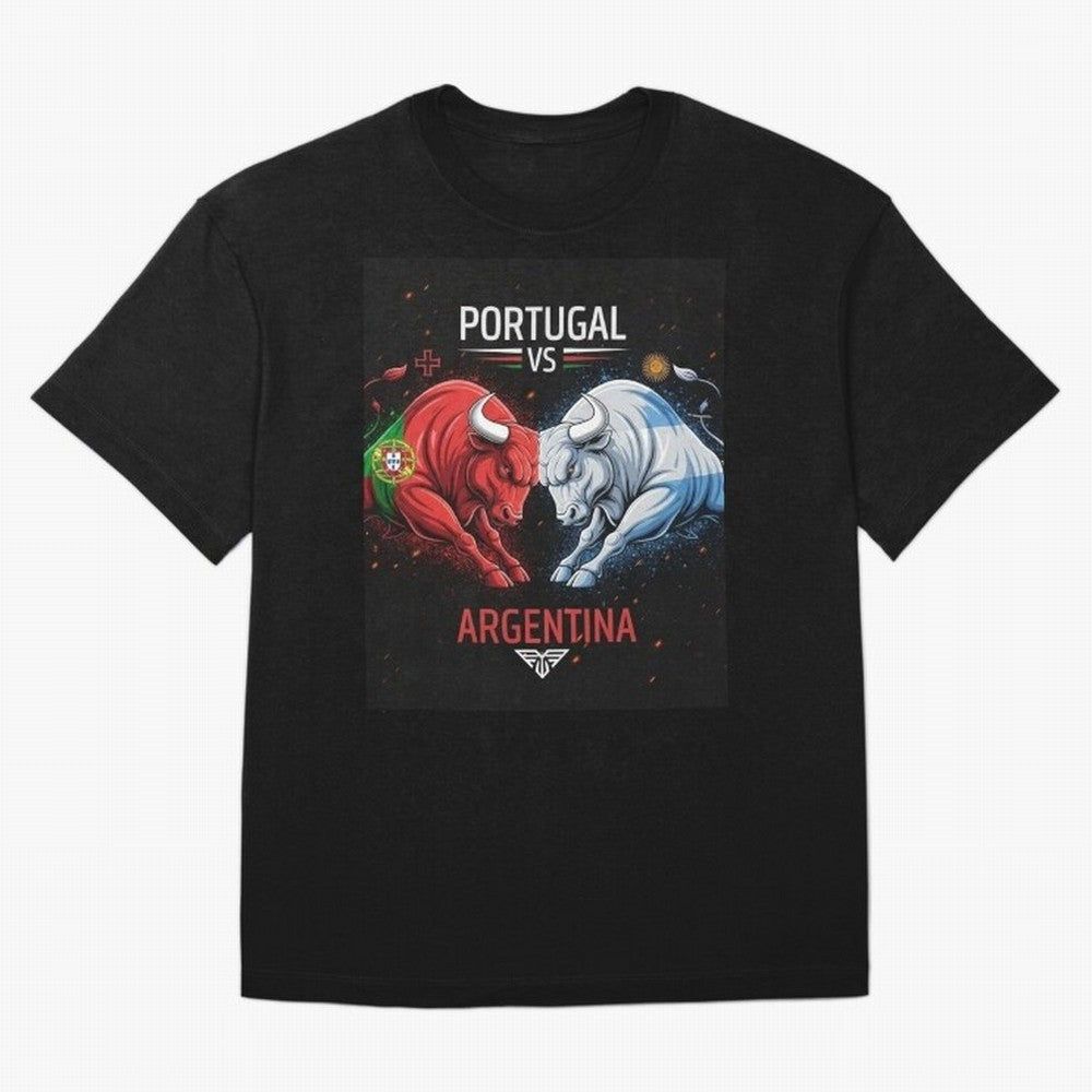 Messi vs Ronaldo Oversized T-Shirt Follow the FIFA World Cup 2026 Journey through Haaland Highlights, Germany Pride, Fan Favorite Moments, National Team Passion, Big Match Drama and Soccer History; Ideal for Passionate Fans Who Love Underdog