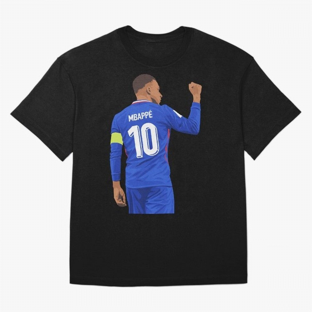 Kylian Mbappe France Oversized T-Shirt Join Global Football Passion for FIFA World Cup 2026 USA Canada Mexico, Centered on CR7 and Messi, Portugal, Sports Nostalgia, International Competition, Famous Players and Unforgettable Victories; Created for