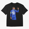 Kylian Mbappe France Oversized T-Shirt Join Global Football Passion for FIFA World Cup 2026 USA Canada Mexico, Centered on CR7 and Messi, Portugal, Sports Nostalgia, International Competition, Famous Players and Unforgettable Victories; Created for