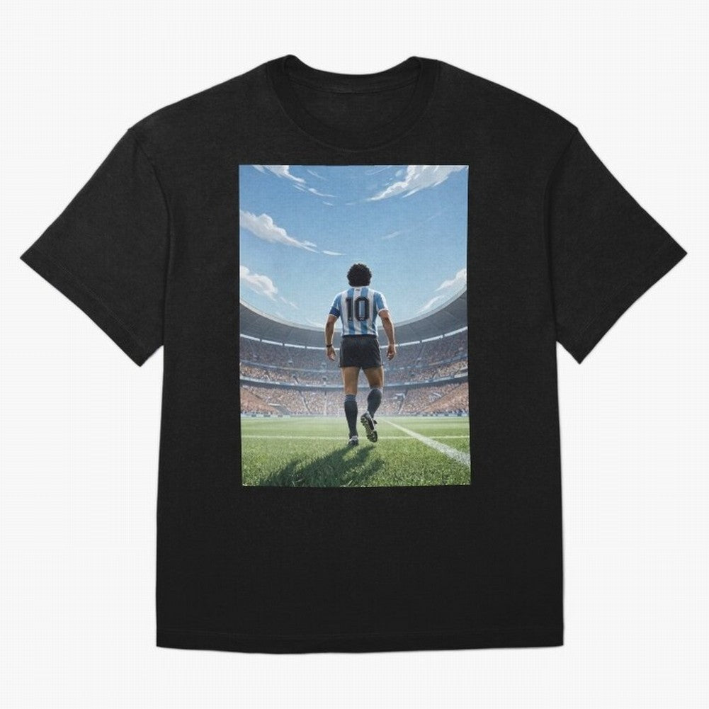 Diego Maradona Oversized T-Shirt Show Passion for the Stars of FIFA World Cup 2026 Group Stage Spirit, with Argentina, France and Brazil, Haaland and Mbappe, Global Supporter Spirit, Legendary Goals, National Colors and Tournament Celebration; Made