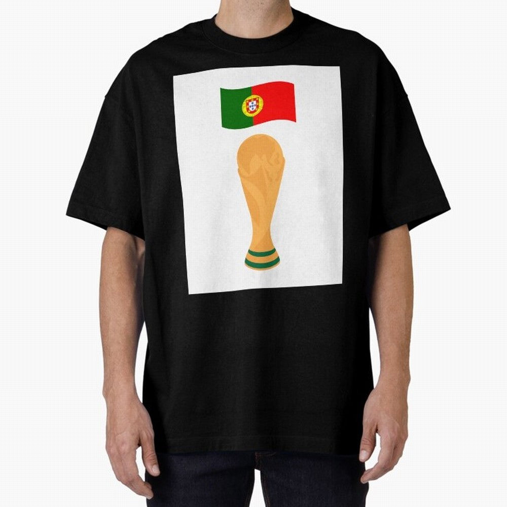 Portugal Football Fan T-Shirt Oversized T-Shirt Support the Legends of FIFA World Cup 2026 Group Stage Built around Haaland, England and Germany Energy, Global Supporter Spirit, Legendary Goals, National Colors and Tournament Celebration; Ideal for