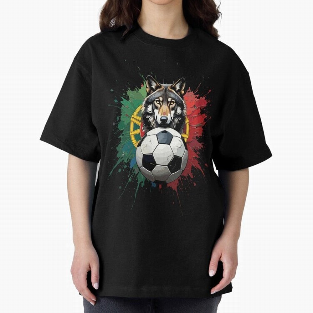 Portugal 2026 Soccer dog - World Cup Football Oversized T-Shirt Bring Legendary Rivalry Energy to the FIFA World Cup 2026 Group Stage Journey through Haaland Highlights, Argentina, France and Brazil Pride, Football History, Final Match Energy,