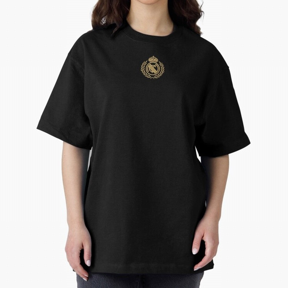 REAL MADRID GOLDEN EMBROIDERY Oversized T-Shirt Turn Football Passion into FIFA World Cup 2026 Group Stage Spirit, Filled with Spain, Messi, Champion Mindset, Group Stage Buzz, Knockout Tension and Passionate Fan Culture; Built for Supporters