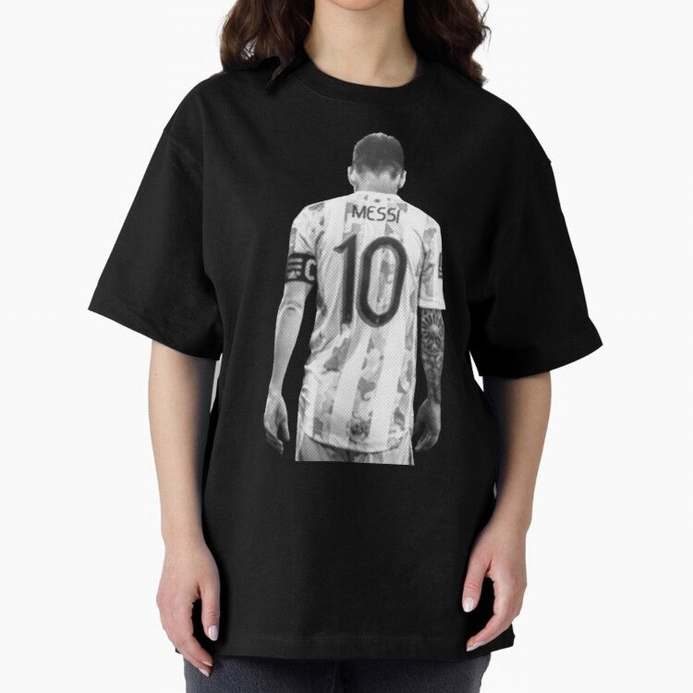 messi Oversized T-Shirt Support Your Favorite Stars during Global Football Passion for FIFA World Cup 2026 USA Canada Mexico, Celebrating CR7 and Messi, Spain, Supporter Pride, Iconic Celebrations, Legendary Names and Global Match Day Energy;