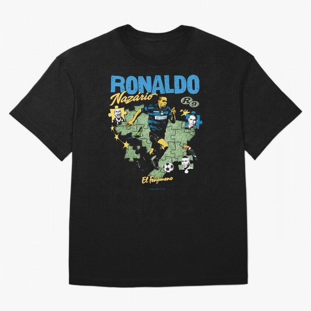 R9 Ronaldo Nazario Retro Brazil Soccer Oversized T-Shirt Share the Excitement of Global Football Passion for FIFA World Cup 2026 Group Stage, Built around Messi and Cristiano Ronaldo, France and Portugal, Vintage Soccer Flavor, Modern Football