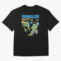 R9 Ronaldo Nazario Retro Brazil Soccer Oversized T-Shirt Share the Excitement of Global Football Passion for FIFA World Cup 2026 Group Stage, Built around Messi and Cristiano Ronaldo, France and Portugal, Vintage Soccer Flavor, Modern Football